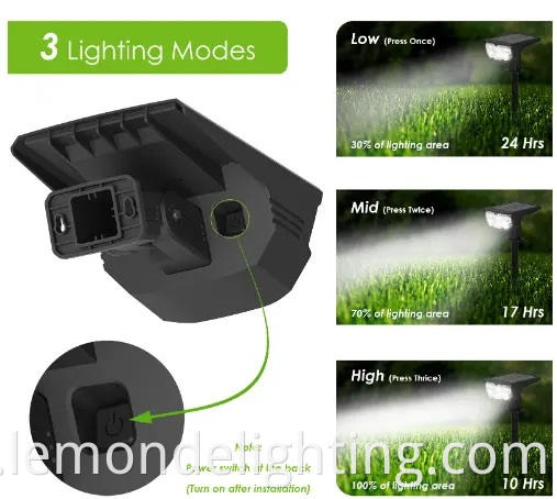 Waterproof For Garden Landscape Solar Spot Light